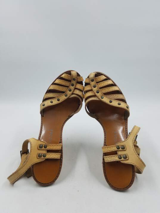 Marc Jacobs Camel Platform Sandals W 8 COA image number 6