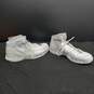Nike Elite Men's White Leather High-Top Sneakers Size 14 image number 3