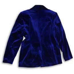 NWT INC International Concepts Womens Blue Long Sleeve Two-Button Blazer Size L alternative image