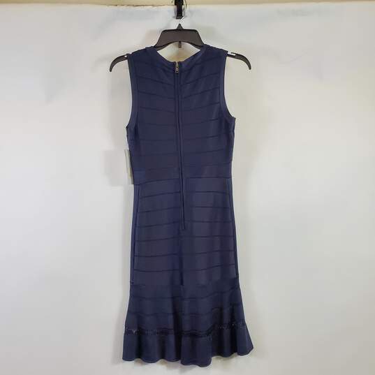 French Connection Women Navy/Black Dress Sz 6 NWT image number 2