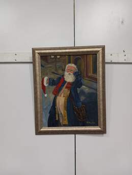 Painting, Santa Claus, By B. Martin