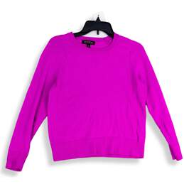 Banana Republic Womens Pink Crew Neck Long Sleeve Pullover Sweater Size M