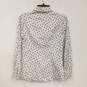 Womens Black White Polka Dots Long Sleeve Collared Button Up Shirt Size S image number 2