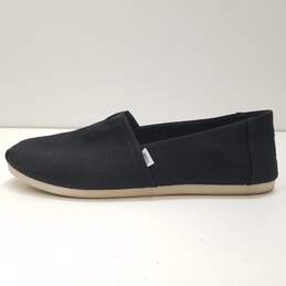 TOMS Black Canvas Slip On Flats Shoes Women's Size 9 B alternative image