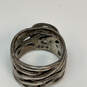 Designer Silpada 925 Sterling Silver intertwined weave Pearl Mermaid Ring image number 4