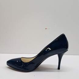 Bettye Muller Patent Leather Pumps Teal 6 alternative image