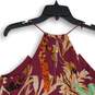 Express Womens Multicolor Floral Sleeveless Keyhole Back Blouse Top Size M image number 4
