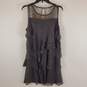 Signature by Robbie Bee Women Black Sleeveless Tiered Dress 16 NWT image number 2
