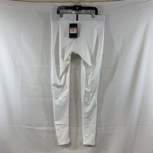 Men's White Nike Compression Pants, Sz. L image number 3