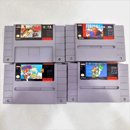 Nintendo SNES w/ 8 games image number 5