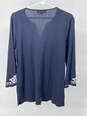 Jones New York Womens Blue White Embroidery Tunic Top Size L T-0552426-L image number 3