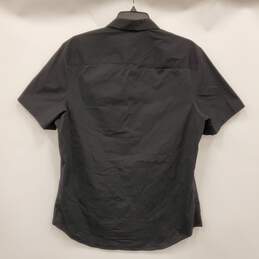 Calvin Klein Men Black Short Sleeve Button Up Shirt NWT sz M alternative image
