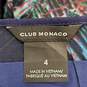 Club Monaco Women Navy Blue Print Mini Dress Sz 4 image number 3