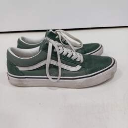 Vans Old Skool Low Top Green Sneakers Women's Size 9