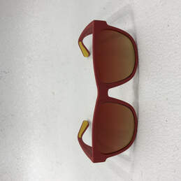 IOB Unisex Red Silicon Frame Polarized Brown Lens Protected UVA Sunglasses alternative image