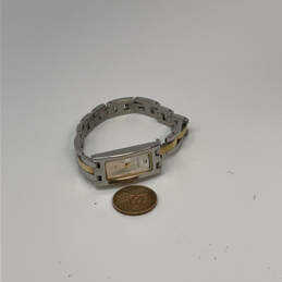 Designer Skagen Two-Tone Rectangle Dial Chain Strap Analog Wristwatch alternative image