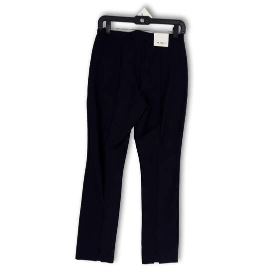 NWT Womens Blue Flat Front Slash Pockets Stretch Ankle Pants Size 6 image number 2