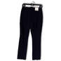 NWT Womens Blue Flat Front Slash Pockets Stretch Ankle Pants Size 6 image number 2