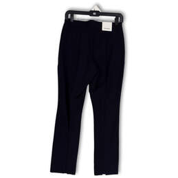 NWT Womens Blue Flat Front Slash Pockets Stretch Ankle Pants Size 6 alternative image