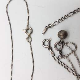 925 Silver Lot of 3 Chain Bracelet & Anklets alternative image