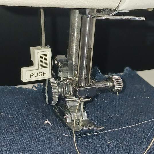 JC Penny White Intel-A-Stitch Sewing Machine UNTESTED image number 2