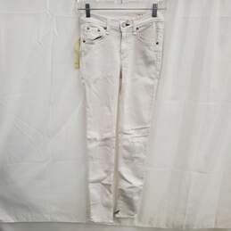 Rag & Bone Women's Distressed White Skinny Jeans Size 24 NWT