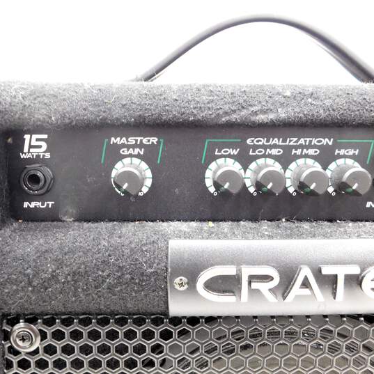 Crate Brand BT15 Model Electric Bass Guitar Amplifier w/ Power Cable image number 3