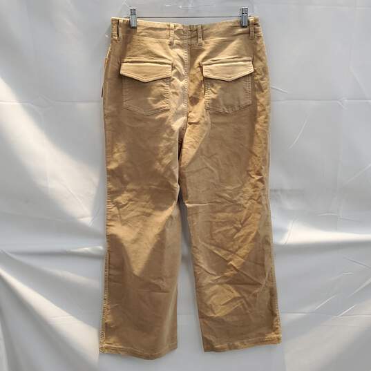 Nanette Lepore Oatmeal Cotton Blend Pants NWT Size 10 image number 3