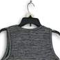 Womens Gray White Striped Round Neck Activewear Pullover Tank Top Size XS image number 4
