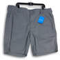 NWT Mens Gray Flat Front Slash Pocket Chino Shorts Size 42 R image number 1