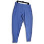 Womens Blue Flat Front Elastic Waist Pull-On Jogger Pants Size 16T image number 1