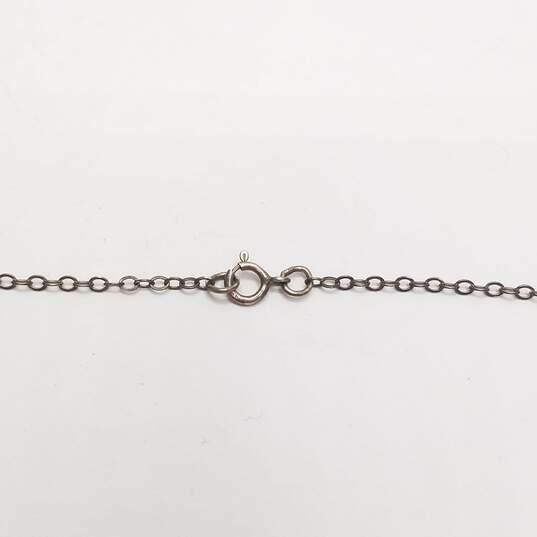 Sterling Silver Scroll Heart Pendant Necklace & 5" Bracelet Bundle 3pcs. 20.0g image number 6