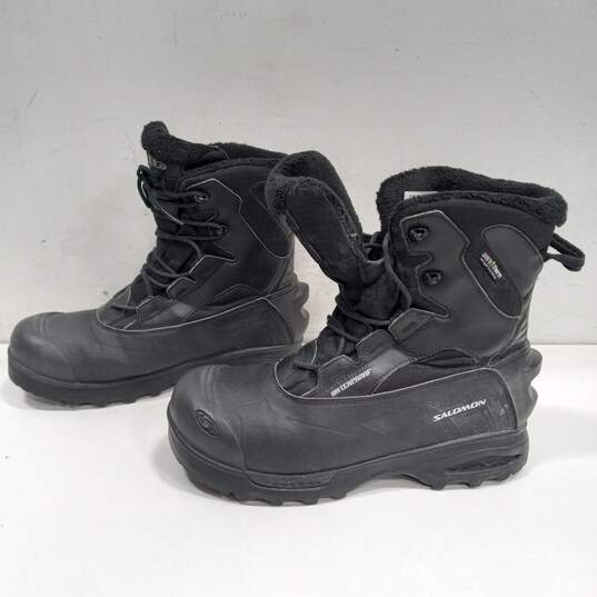 Salomon Toundra Men's Black Snow Boots Size 10 image number 2