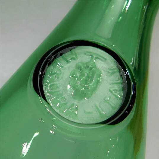 Vintage Green Glass  Decanter MISURA ITALY BREVETTATA PATENTED image number 3