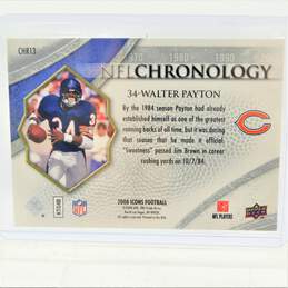2008 Walter Payton Upper Deck Icons NFL Chronology Rainbow Blue /250 Chicago Bears alternative image