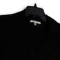 Womens Black Long Sleeve Notch Lapel Double Breasted Blazer Jacket Size S image number 3