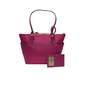 Bright Pink Leather Handbag/Card Holder image number 3