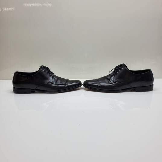 Prada Black Leather Lace Up Dress Shoes MN Size 10.5 image number 3