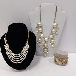 3pc Uptown Pearl Jewelry Bundle