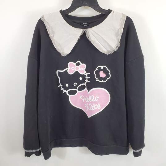 Sanrio Women Black Hello Kitty Sweater Sz 6 image number 1