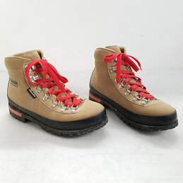 Men's Raichle Brown Suede Hiking Work Boots Sz 8M