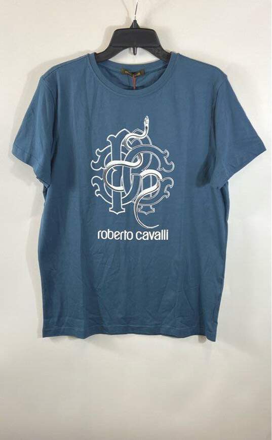 Roberto Cavalli Blue T-Shirt - Size X Large image number 1