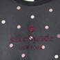 Womens Black Polka Dots Long Sleeve Crew Neck Pullover Sweatshirt Size L image number 3