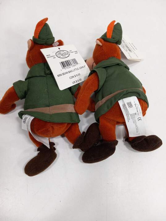 6PC Disney Store Robin Hood Characters Mini Bean Bag Stuffed Toys image number 4