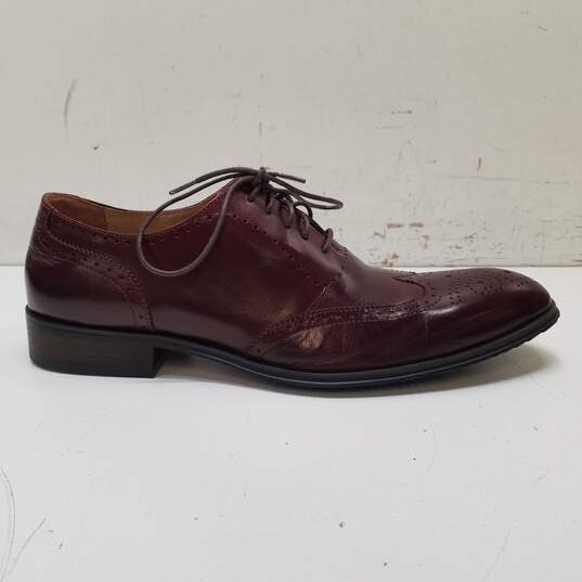 SST&C Burgundy Leather Oxford Dress Shoes Men's Size 9.5 image number 1