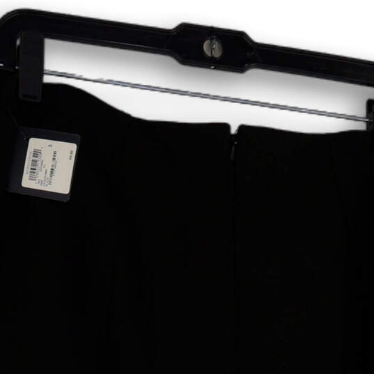 NWT Womens Black Stretch Back Zip Knee Length Straight & Pencil Skirt Sz 8P image number 4