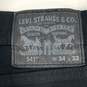 Levi's 541 Black Straight Jeans Men's Size 34x32 image number 4