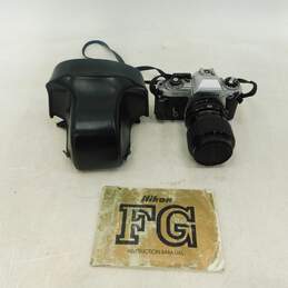 Nikon FG SLR 35mm Film Camera With Lens & Manual