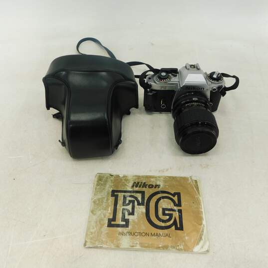 Nikon FG SLR 35mm Film Camera With Lens & Manual image number 1