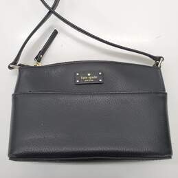 Kate Spade Black Leather  Crossbody Bag Purse